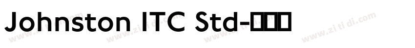 Johnston ITC Std字体转换